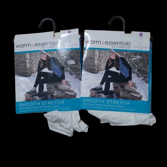 𝅺CUDDLE duds  white leggings size xl - Picture 1 of 2